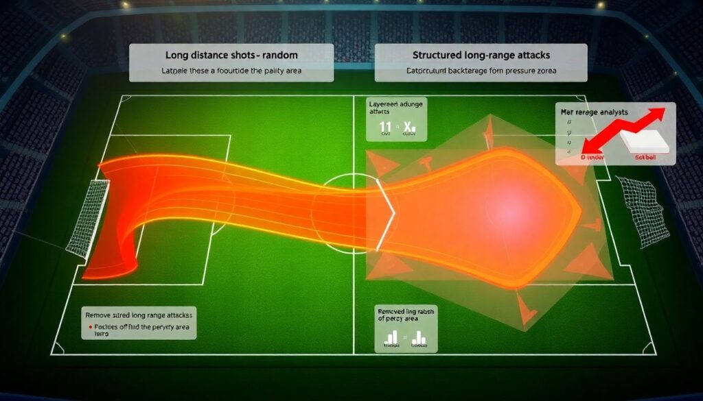 Эффект голевых комбинаций в ближнем и дальнем радиусе - иллюстрация