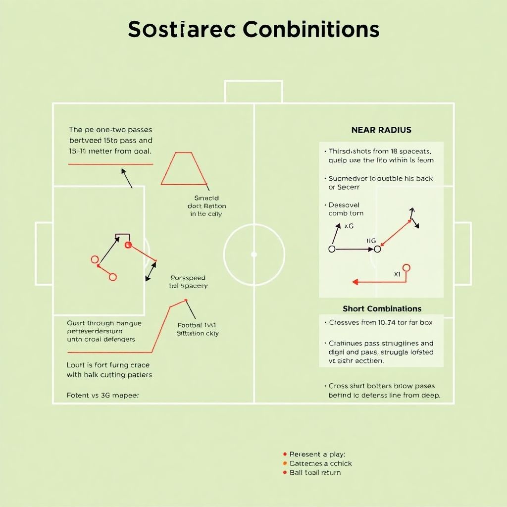 Эффект голевых комбинаций в ближнем и дальнем радиусе в футболе